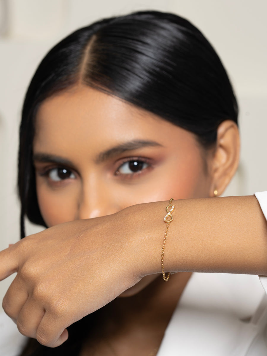 Infinity Bracelet - 18K Gold Plated image 3