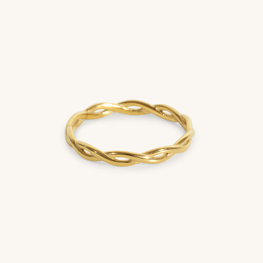 Wave ring - 18K Gold Plated