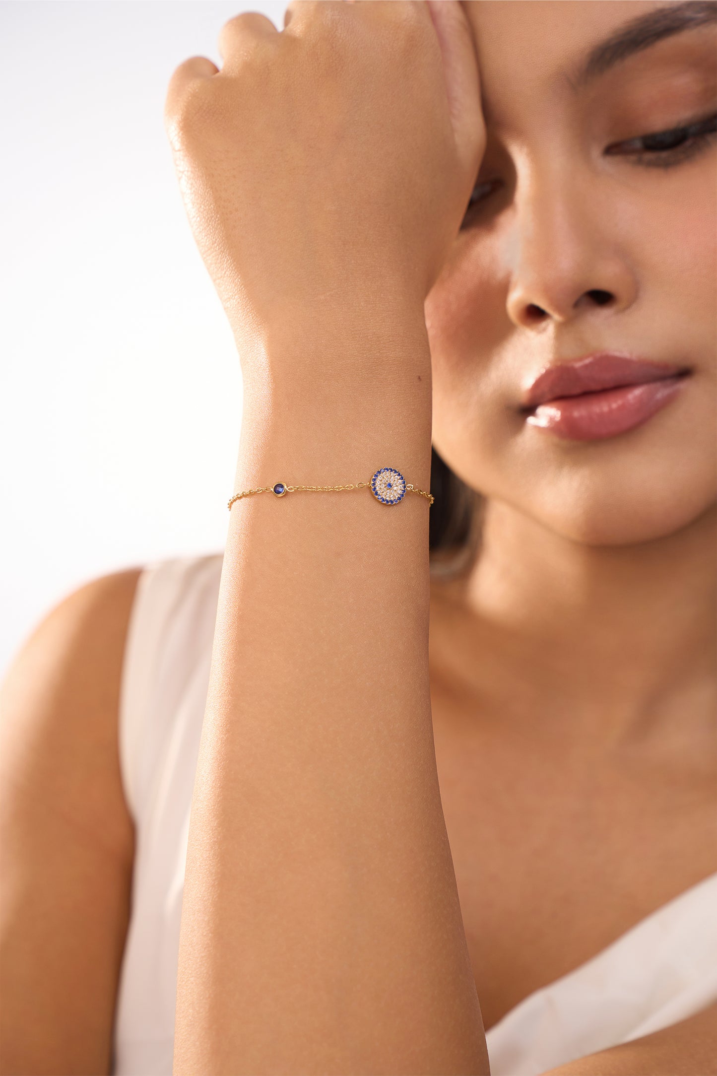 Nazar Evil Eye Bracelet - 18k Gold Plated