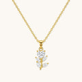 Petal Vine Necklace - 18k Gold Plated