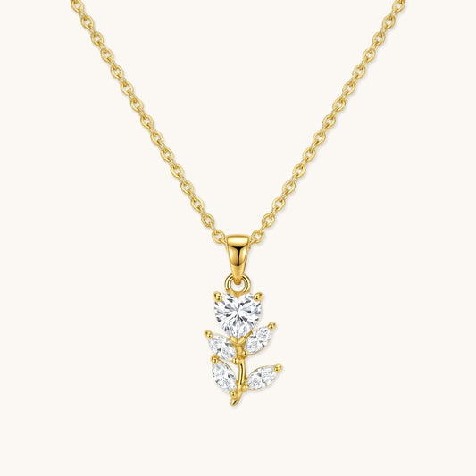 Petal Vine Necklace - 18k Gold Plated