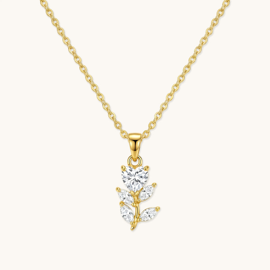 Petal Vine Necklace - 18k Gold Plated image 1