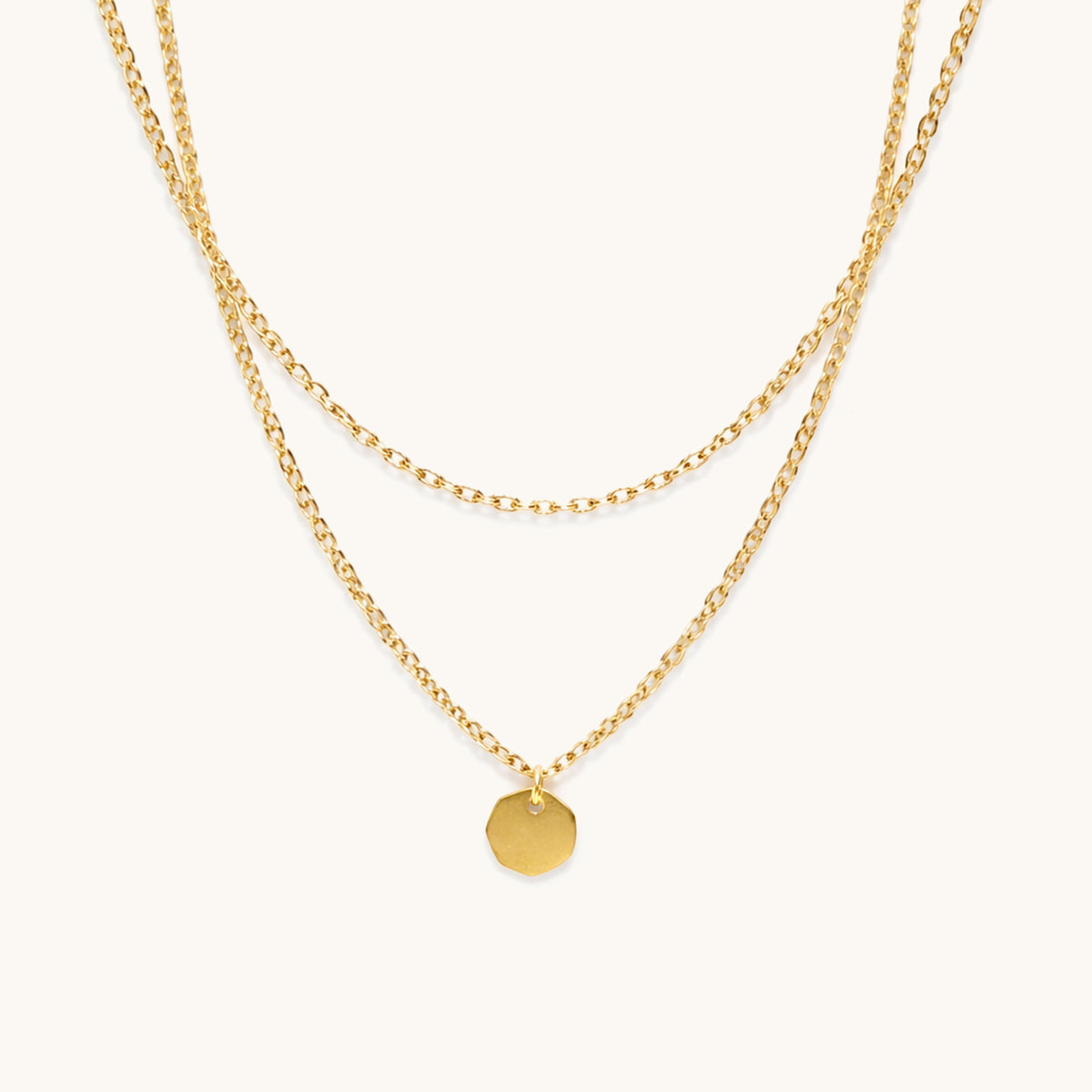 Radiant Dot Necklace - 18K Gold Plated image 1