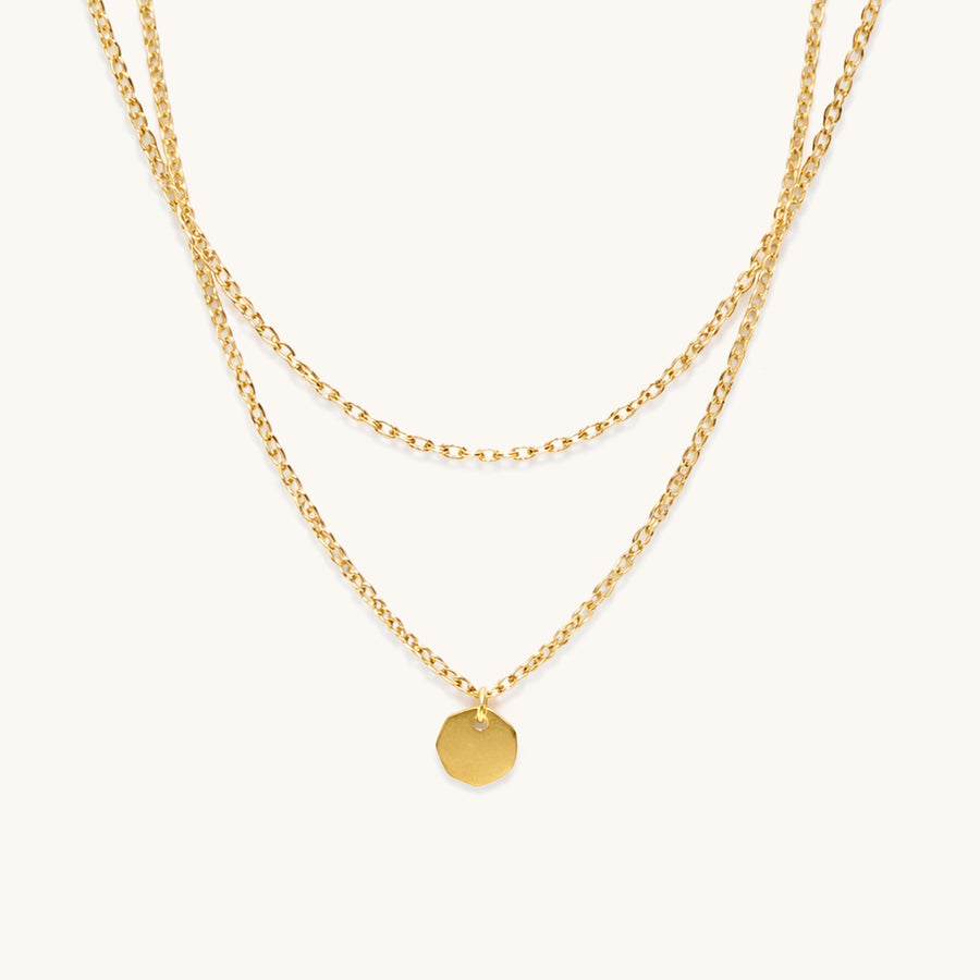 Radiant Dot Necklace - 18K Gold Plated image 1