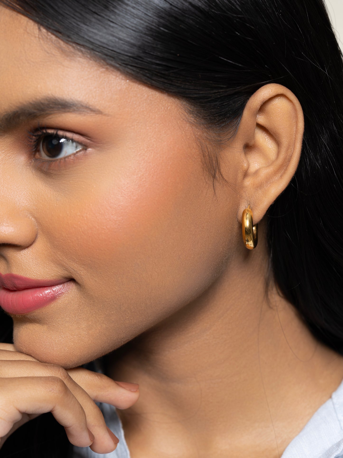 Celine Hoops Small - 18K Gold Plated