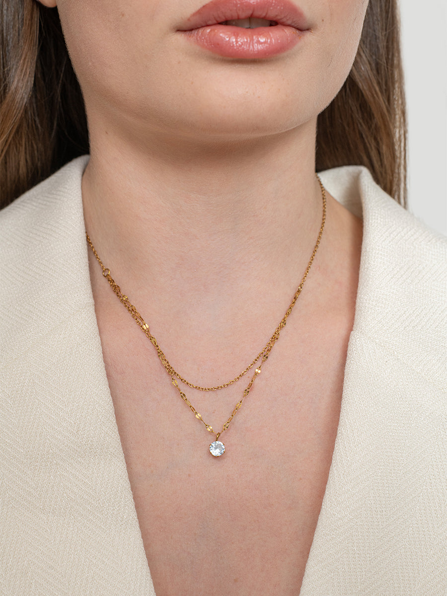 Dew Drop Necklace - 18k Gold Plated image 2