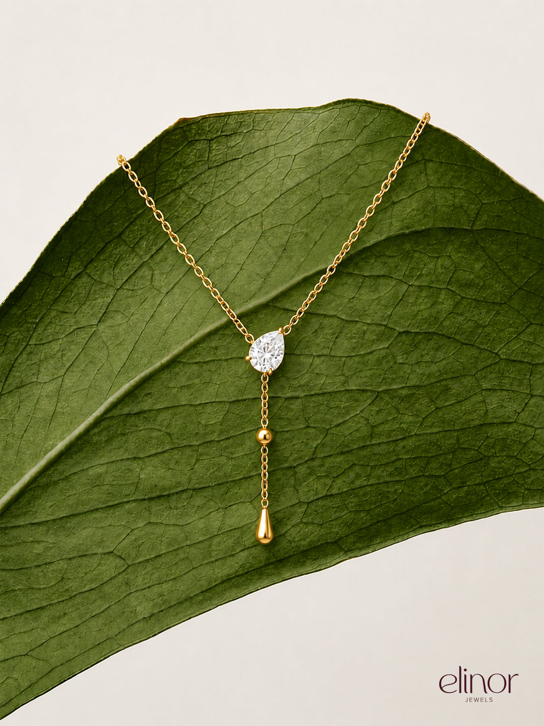 Pear Drop Necklace - 18K Gold Plated