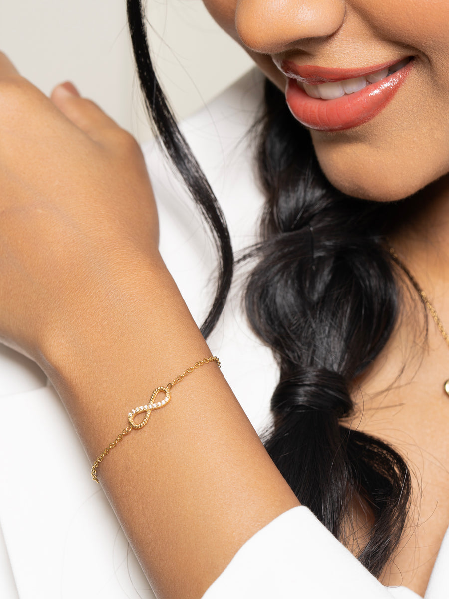 Infinity Bracelet - 18K Gold Plated image 1
