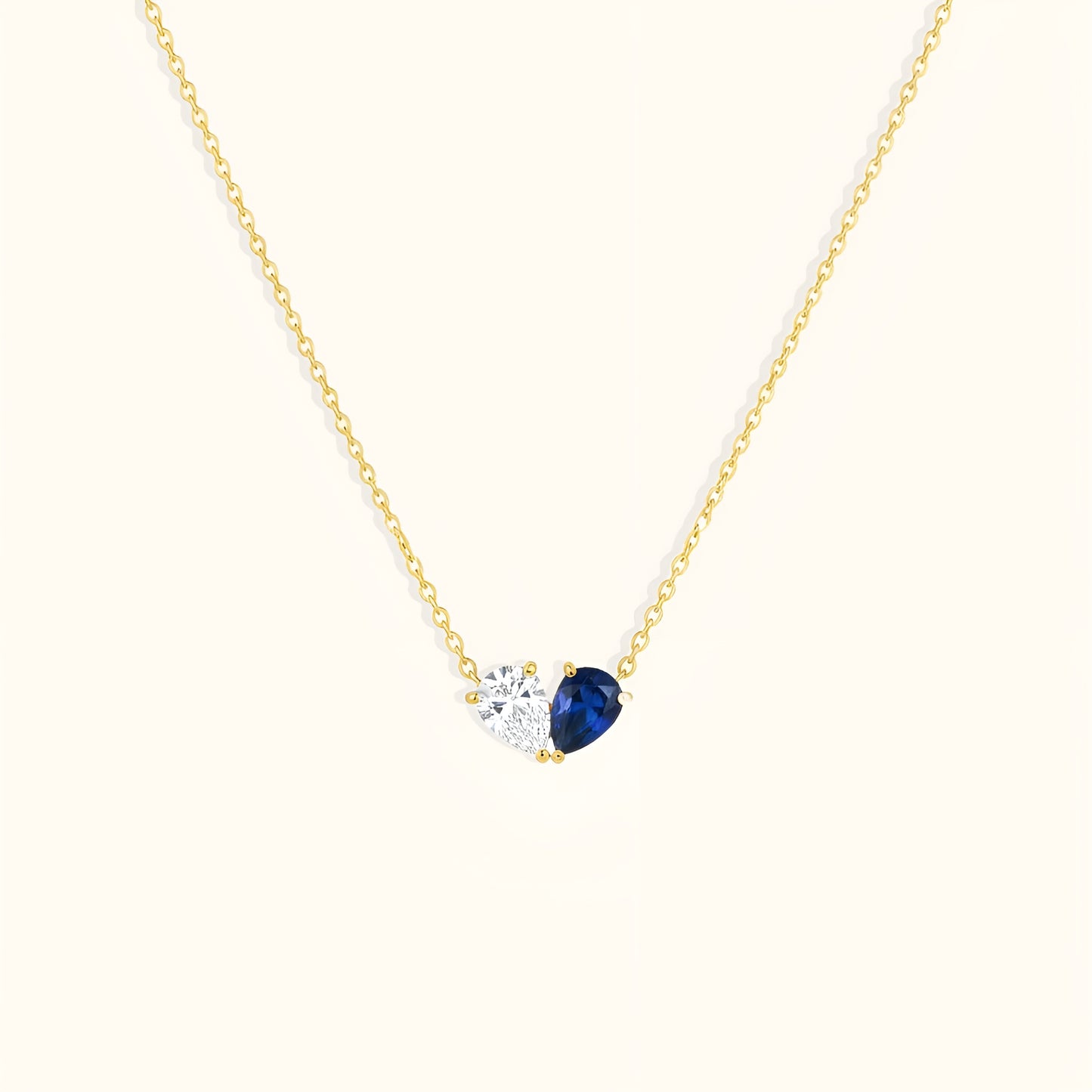 Serena Sapphire Necklace - 18K Gold Plated