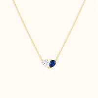 Serena Sapphire Necklace - 18K Gold Plated
