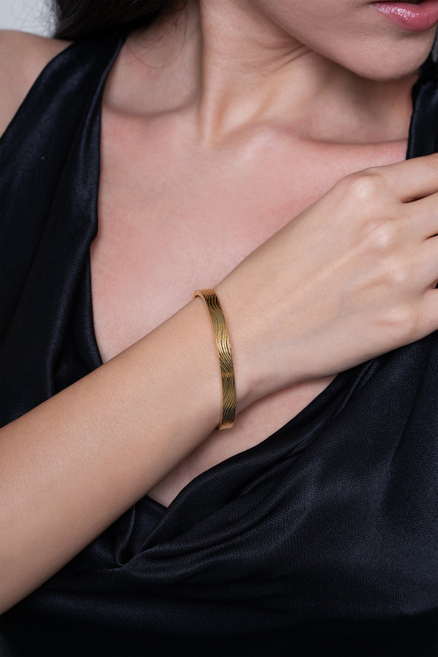 Molten Bangle - 18K Gold Plated image 2