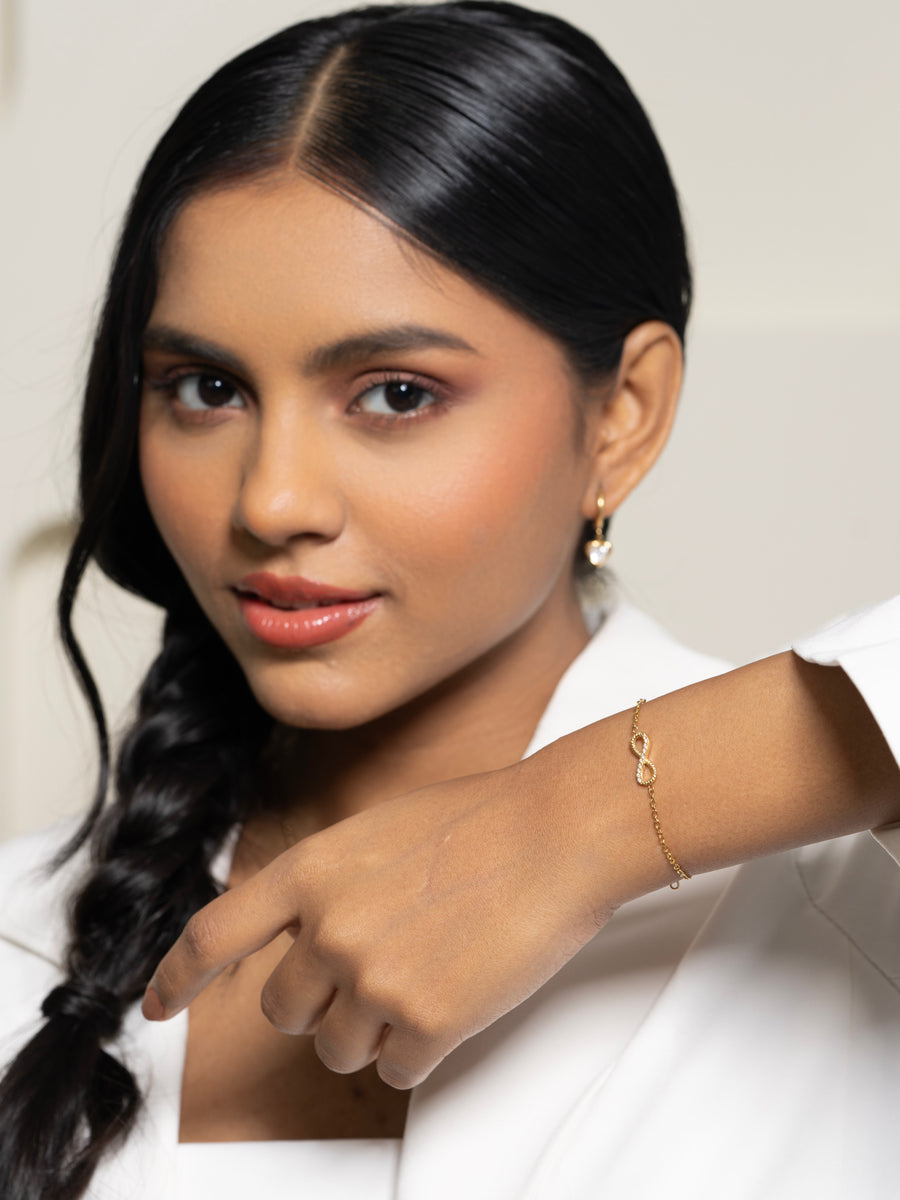 Infinity Bracelet - 18K Gold Plated image 5