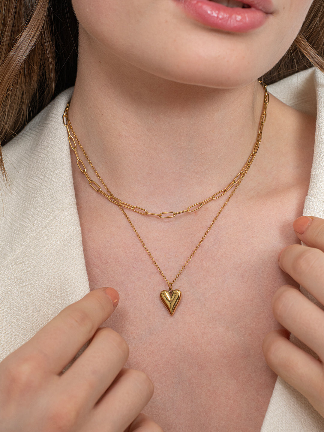 Veya Layered Necklace – 18K Gold Plated