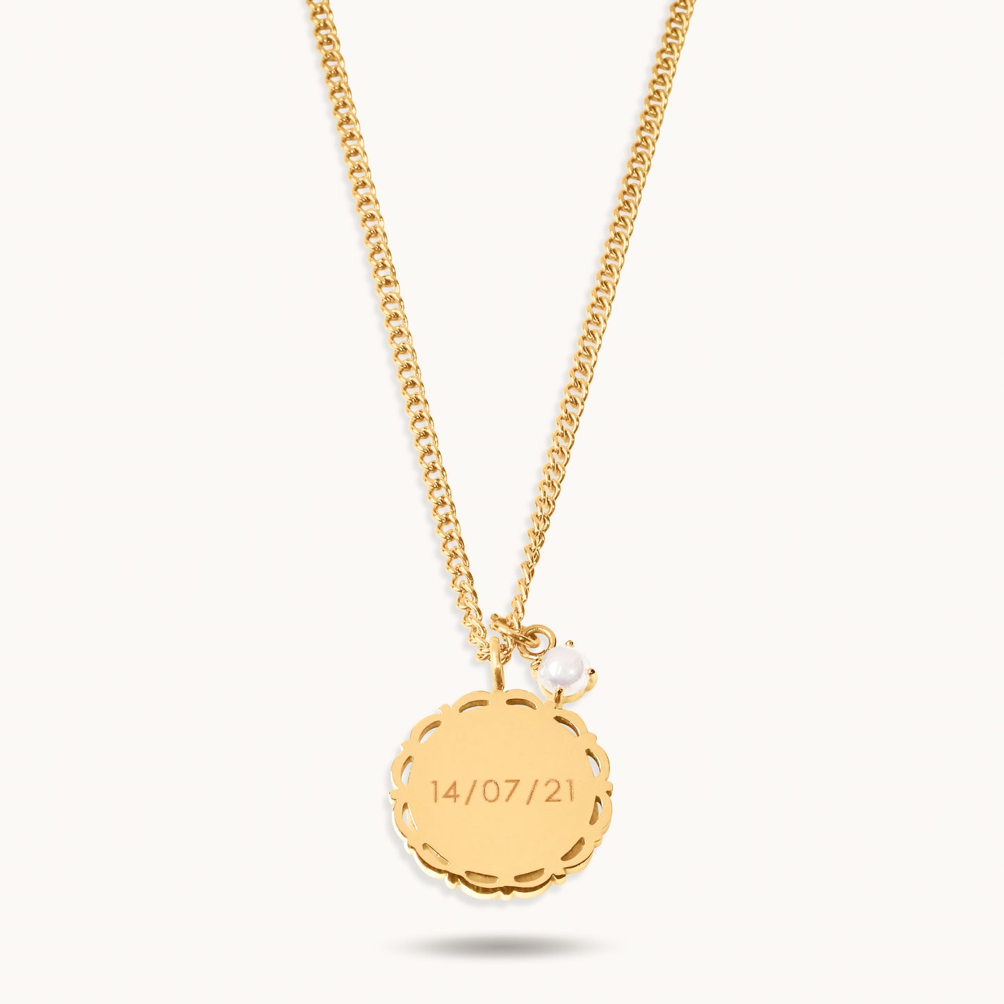 Vintage Circle Necklace - 18K Gold Plated