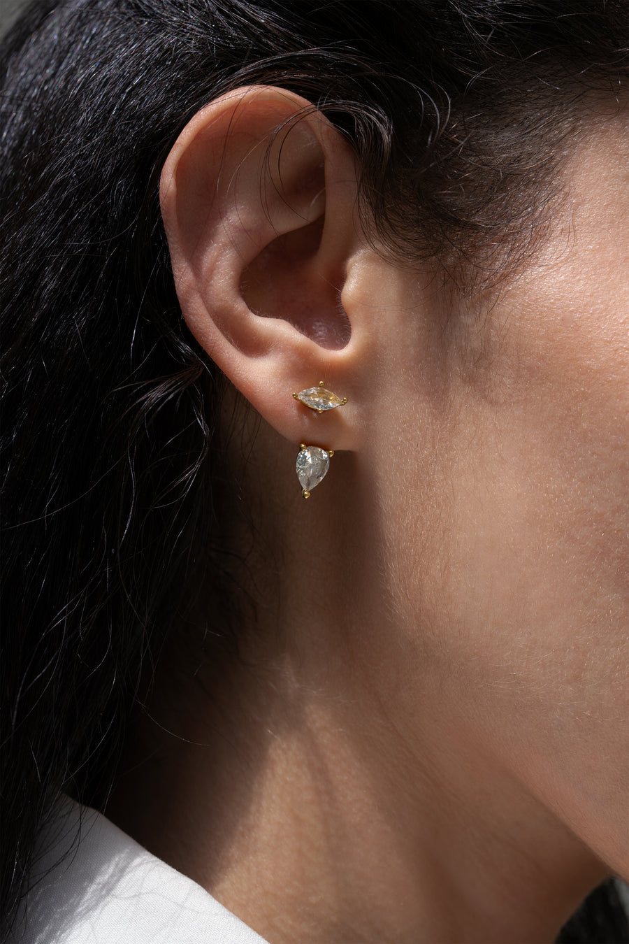 Rue Jacket Earrings - 18k Gold Plated image 1