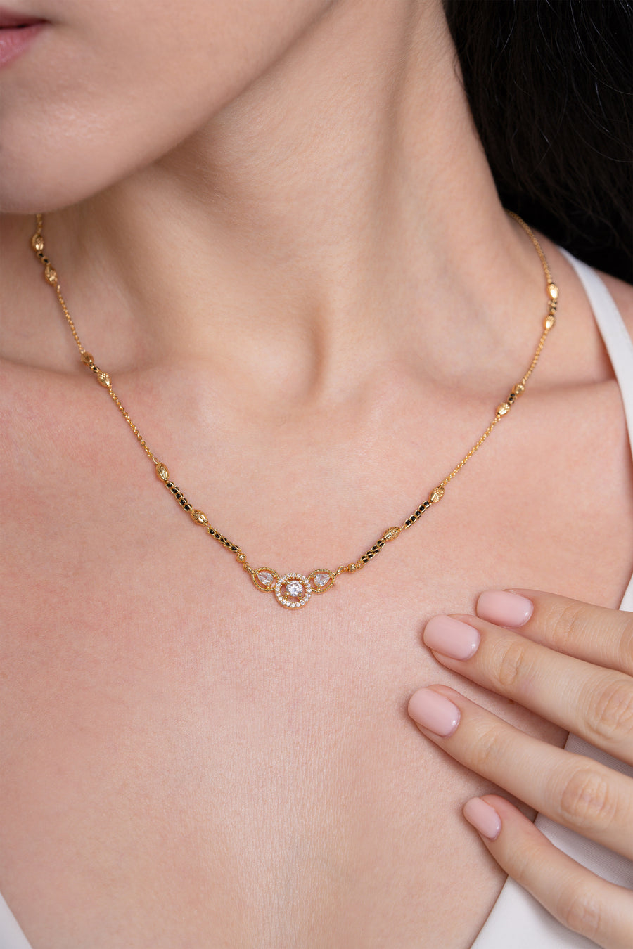 Zeya Mangalsutra - 18K Gold Plated image 1
