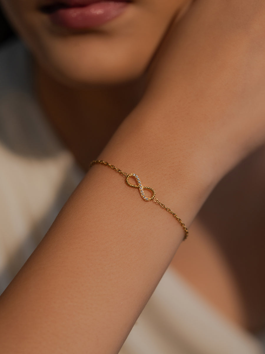 Infinity Bracelet - 18K Gold Plated image 7