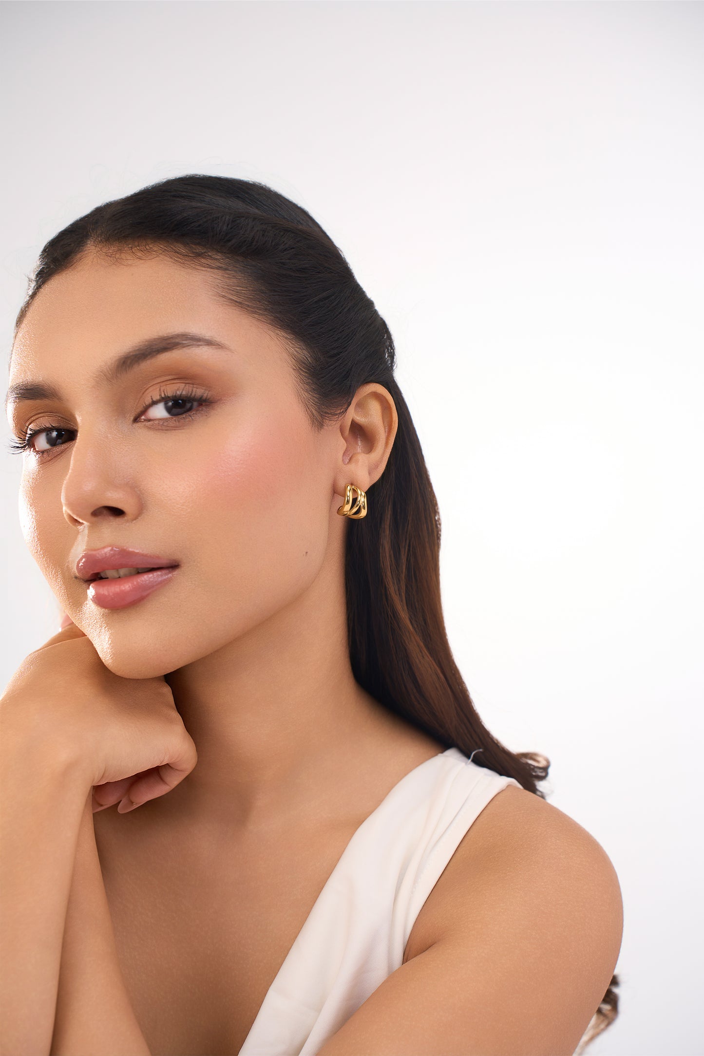 Lina Hoops - 18K Gold Plated