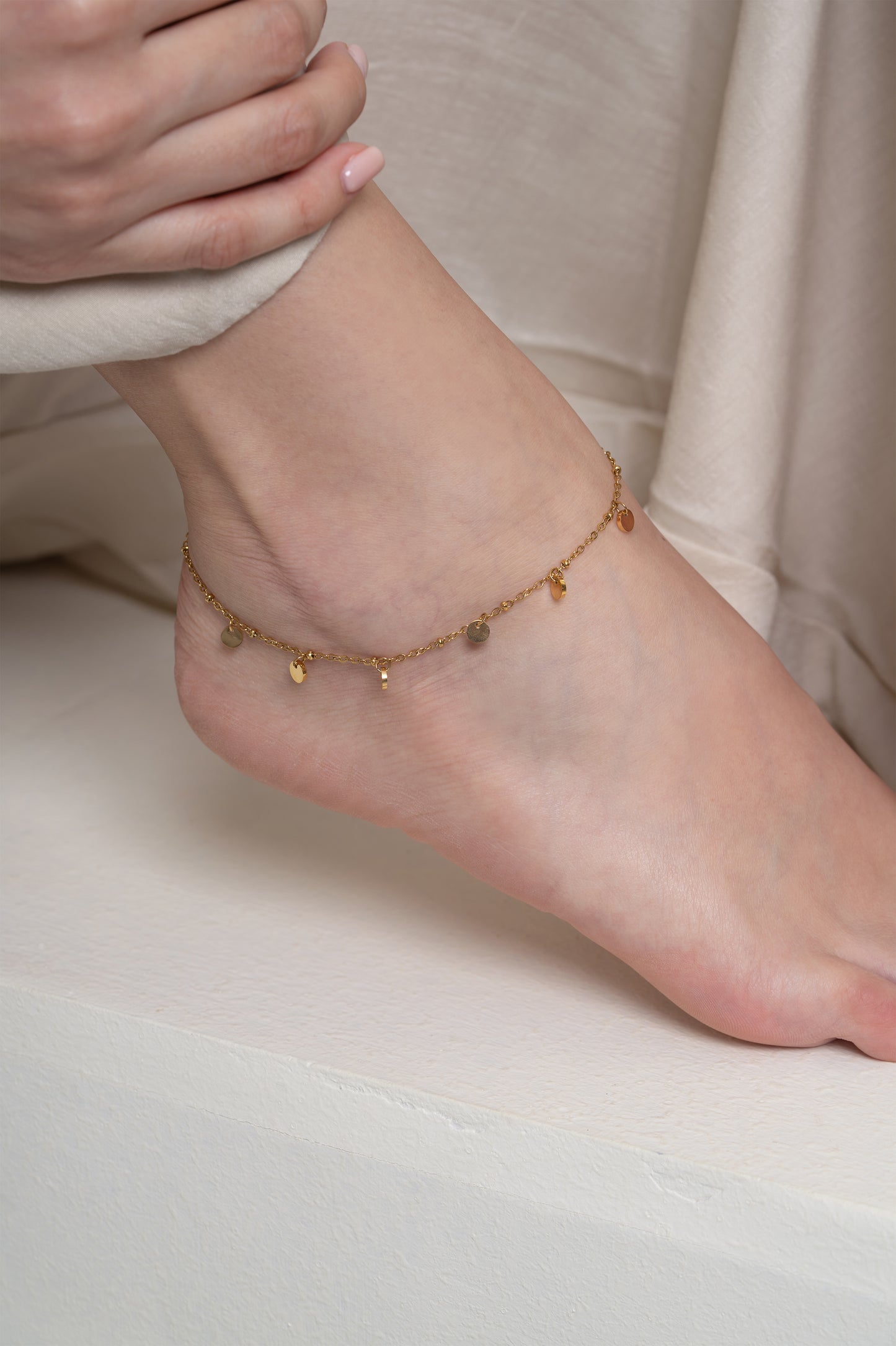 Tara Charm Anklet - 18K Gold Plated