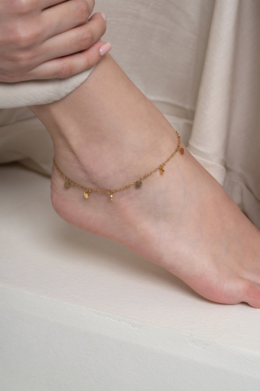 Tara Charm Anklet - 18K Gold Plated