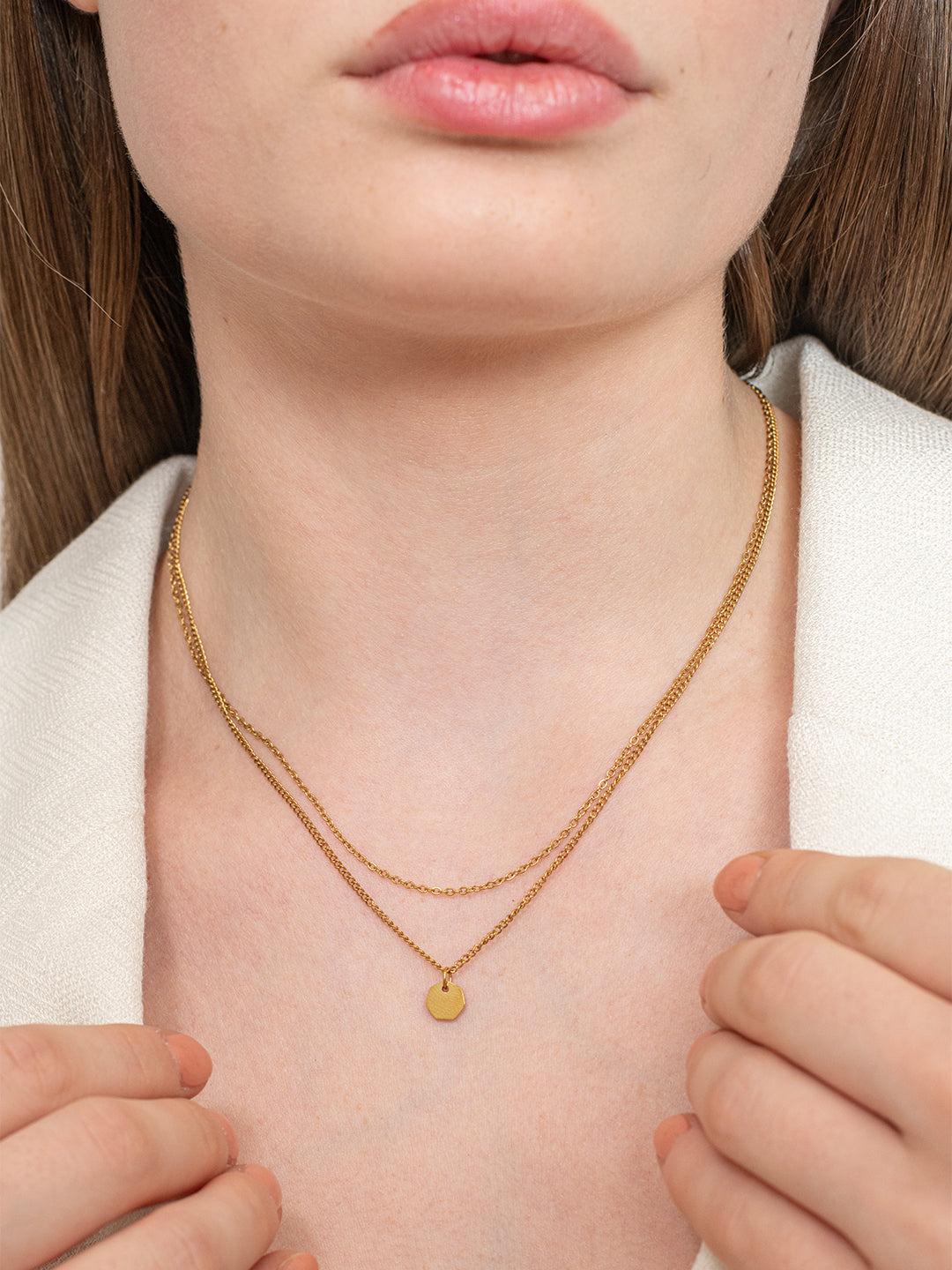 Radiant Dot Necklace - 18K Gold Plated