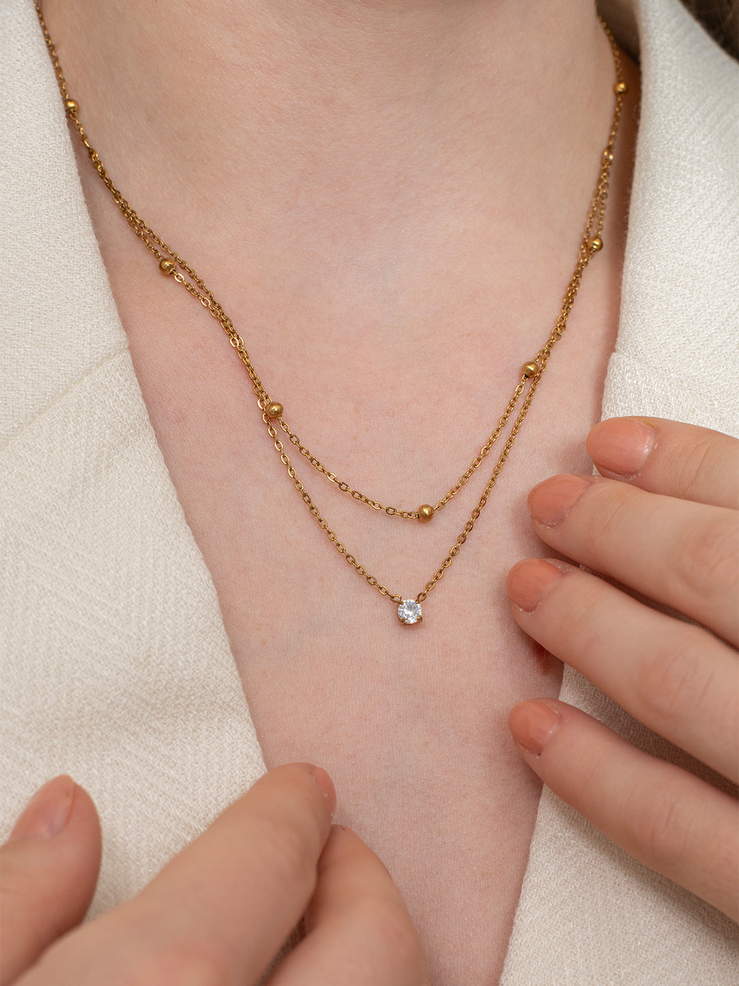 Golden Tier Necklace – 18K Gold Plated