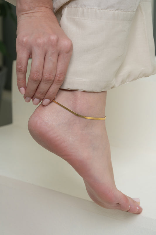Classic Gold Anklet - 18K Gold Plated