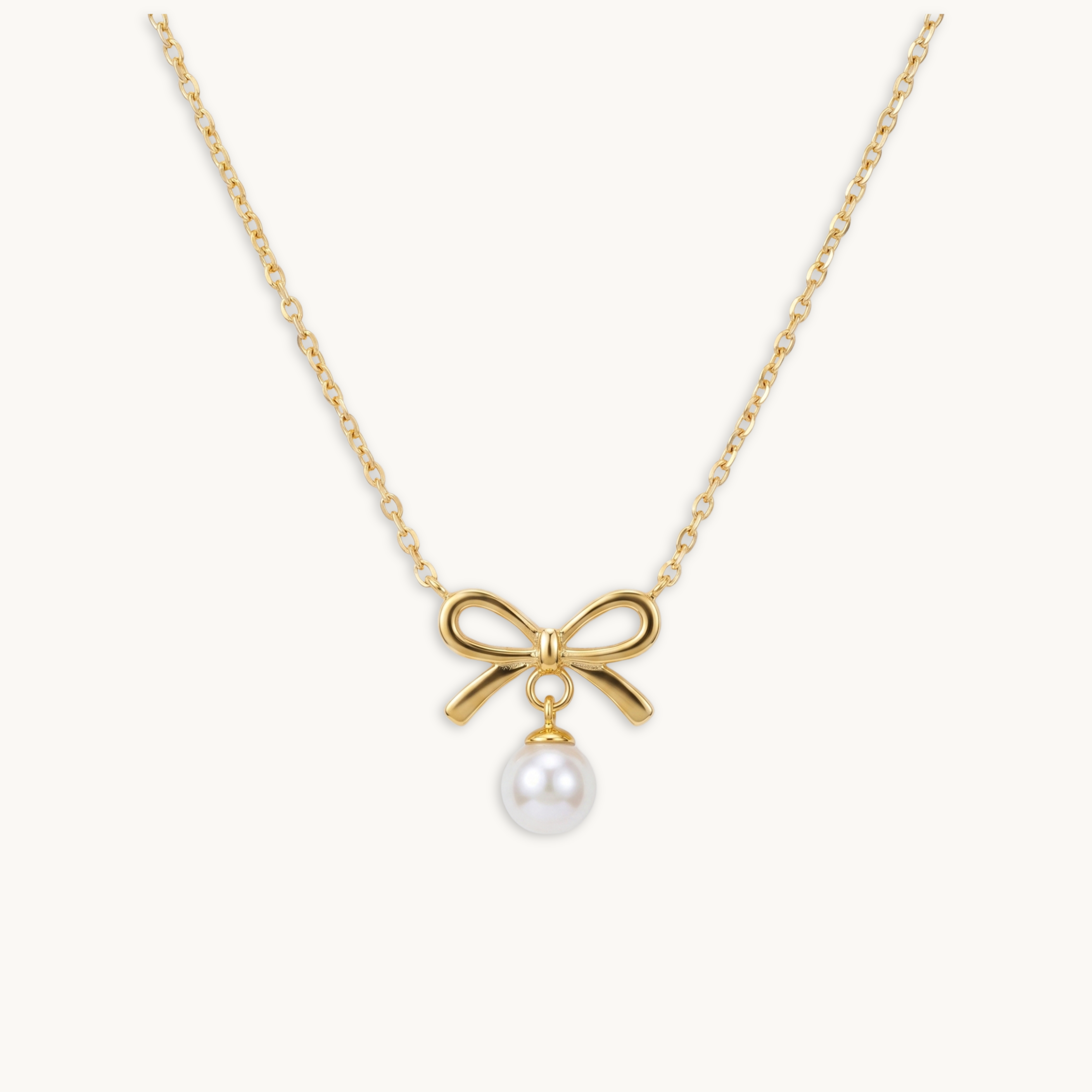 Adele Pearl Necklace – 18K Gold Plated