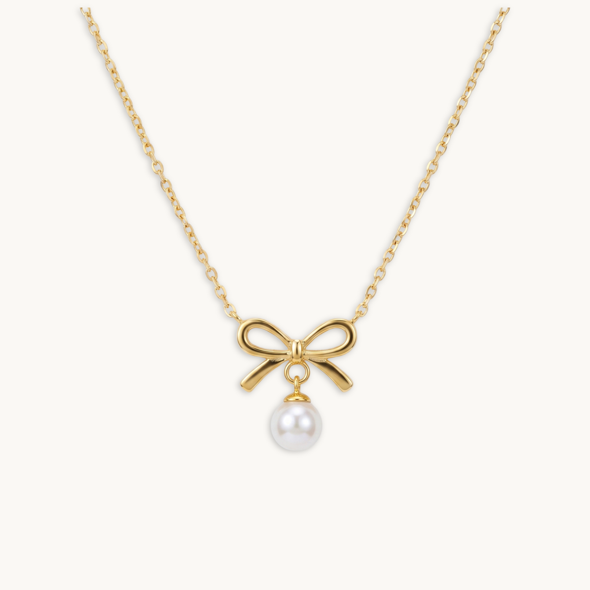 Adele Pearl Necklace – 18K Gold Plated image 1