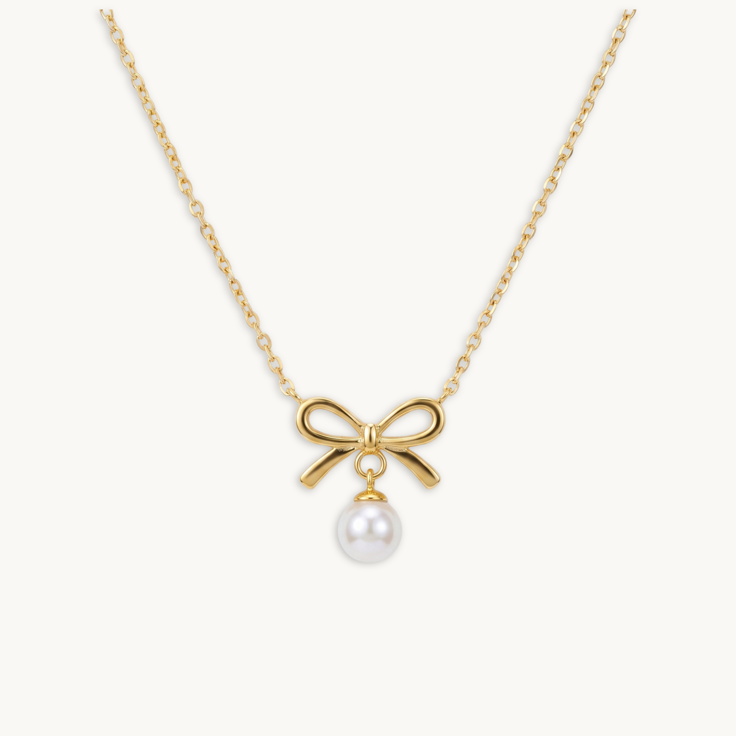 Adele Pearl Necklace – 18K Gold Plated