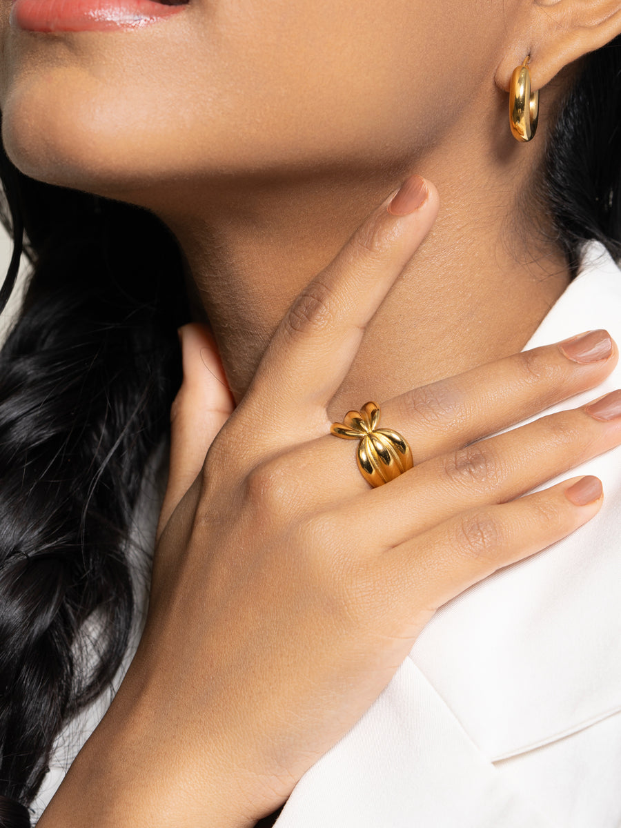 Yana Ring - 18K Gold Plated image 4