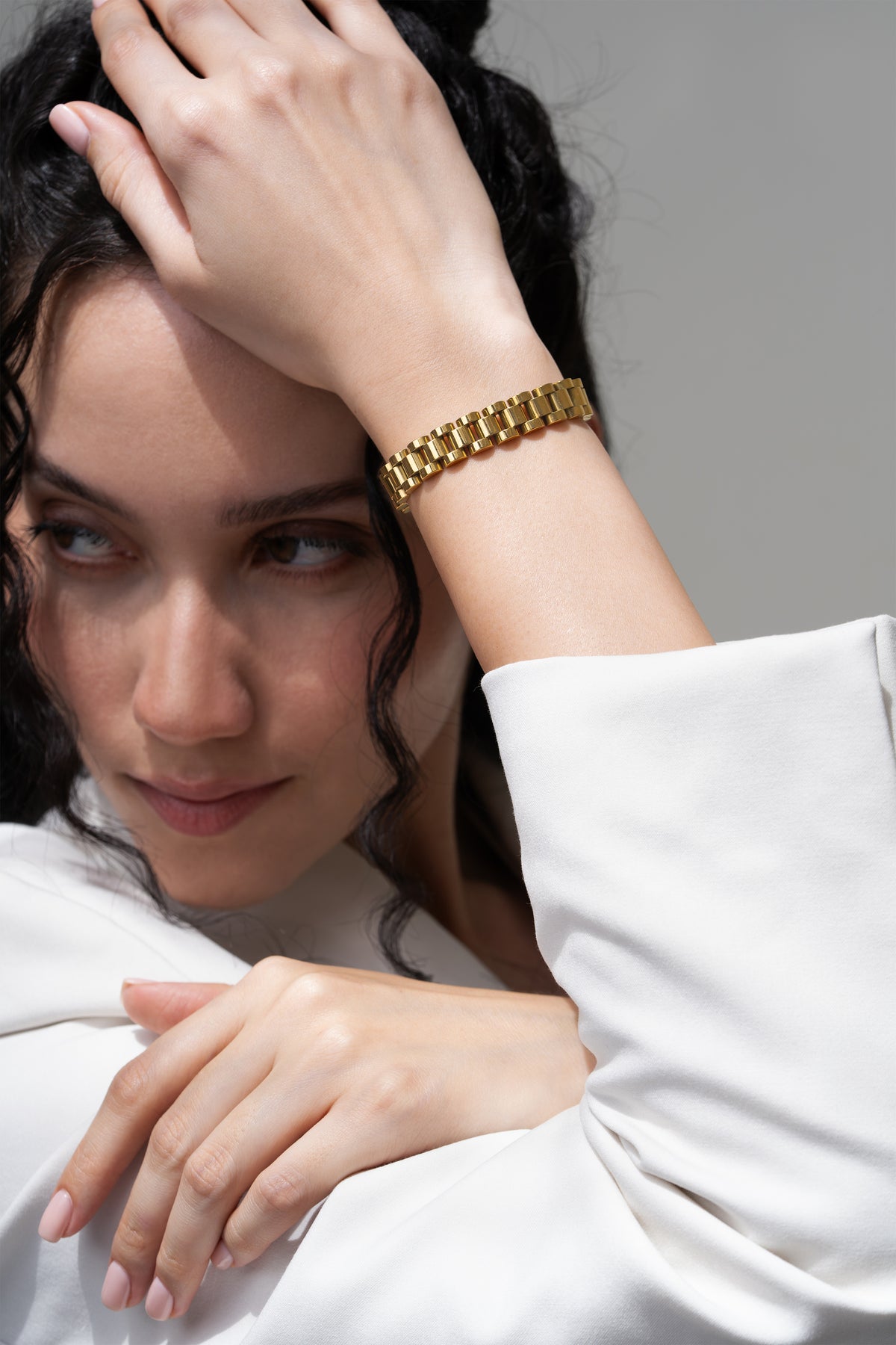 Watch Link Bracelet - 18K Gold Plated image 2
