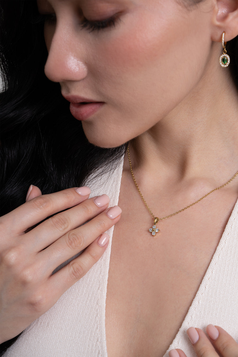 Fleur Necklace - 18K Gold Plated image 4