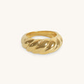 Croissant Ring - 18K Gold Plated