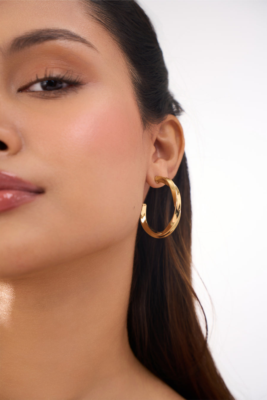 Theo Hoops - 18K Gold Plated image 4
