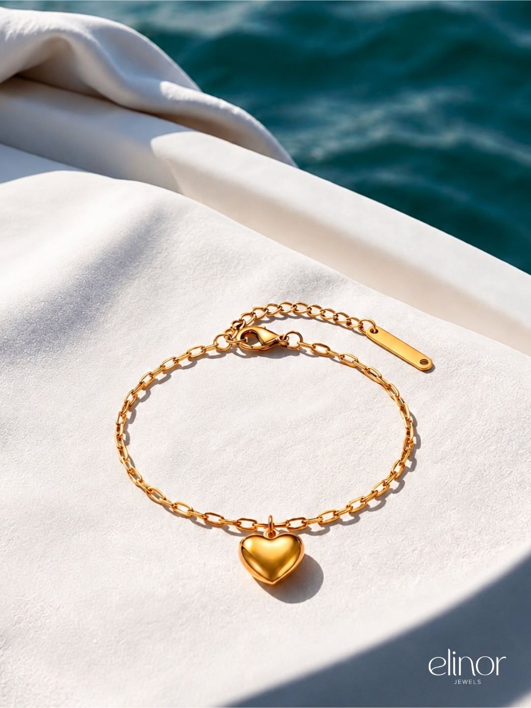 Aveline Heart Bracelet – 18K Gold Plated