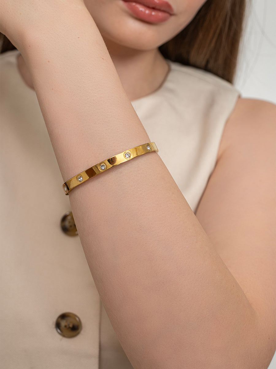 Glowline Cuff – 18K Gold Plated image 4