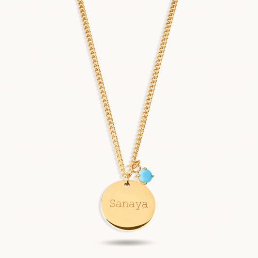 Coin Necklace Small- 18K Gold Plated
