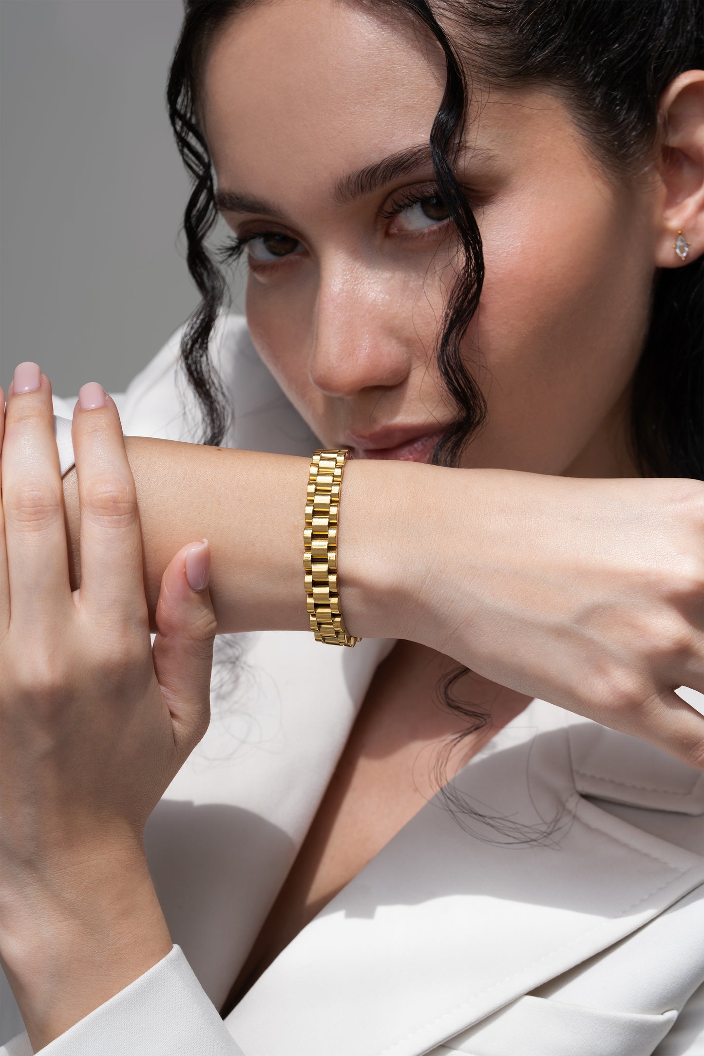 Watch Link Bracelet - 18K Gold Plated