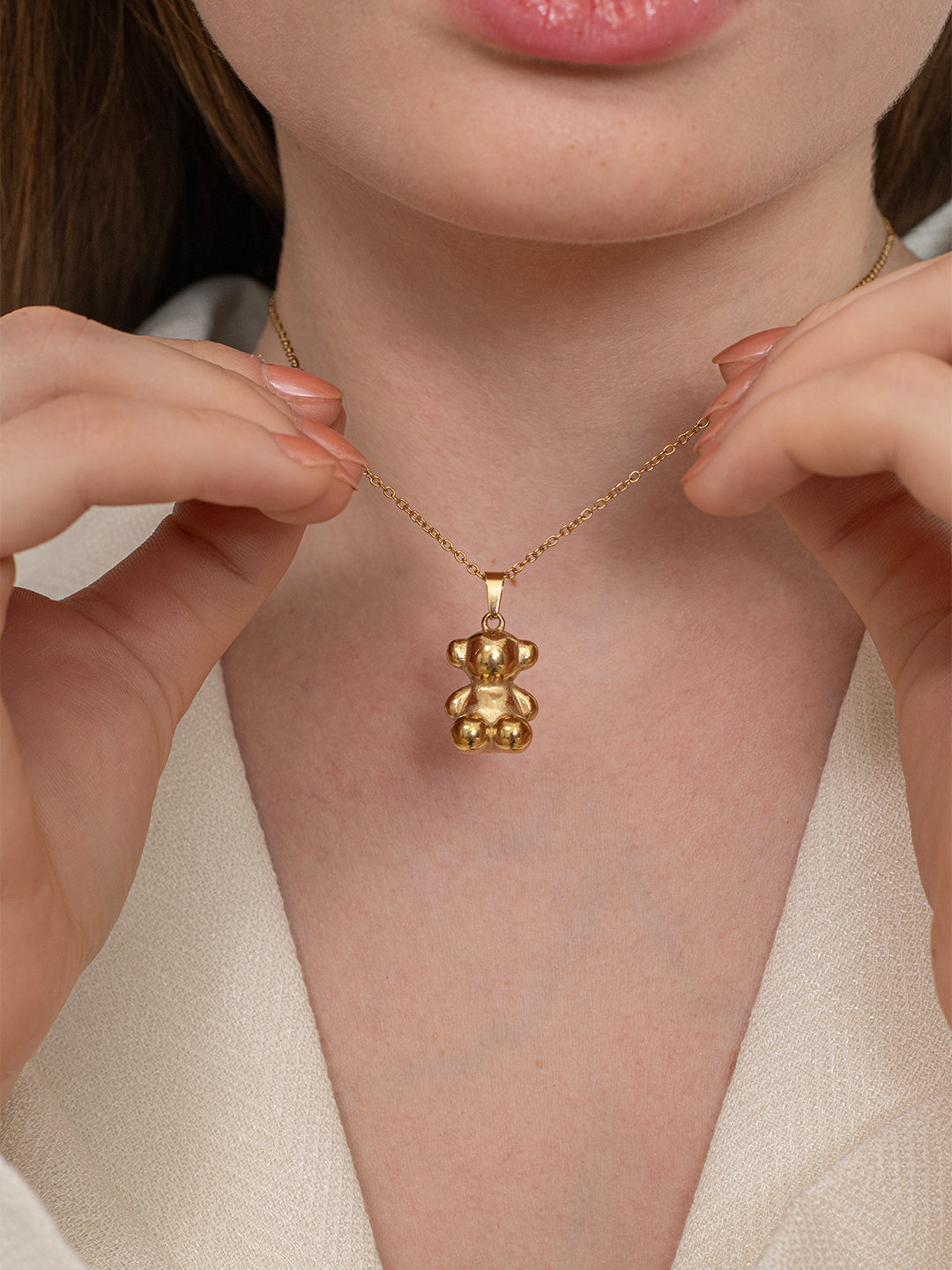 Teddy Necklace – 18K Gold Plated image 3