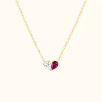 Serena Ruby Necklace - 18K Gold Plated