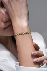 Classic Bezel Tennis Bracelet - 18K Gold Plated
