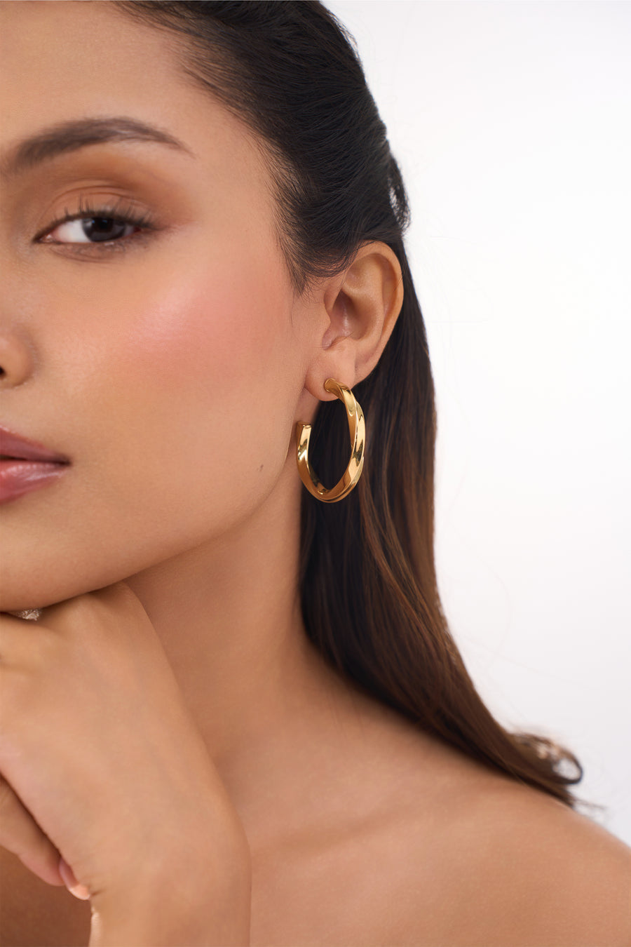Theo Hoops - 18K Gold Plated image 5