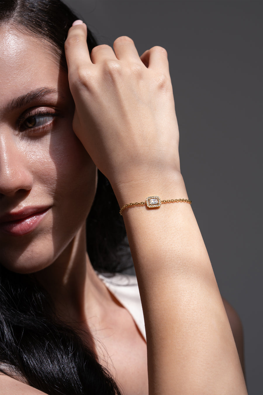 Classic Rectangle Bracelet - 18K Gold Plated image 3