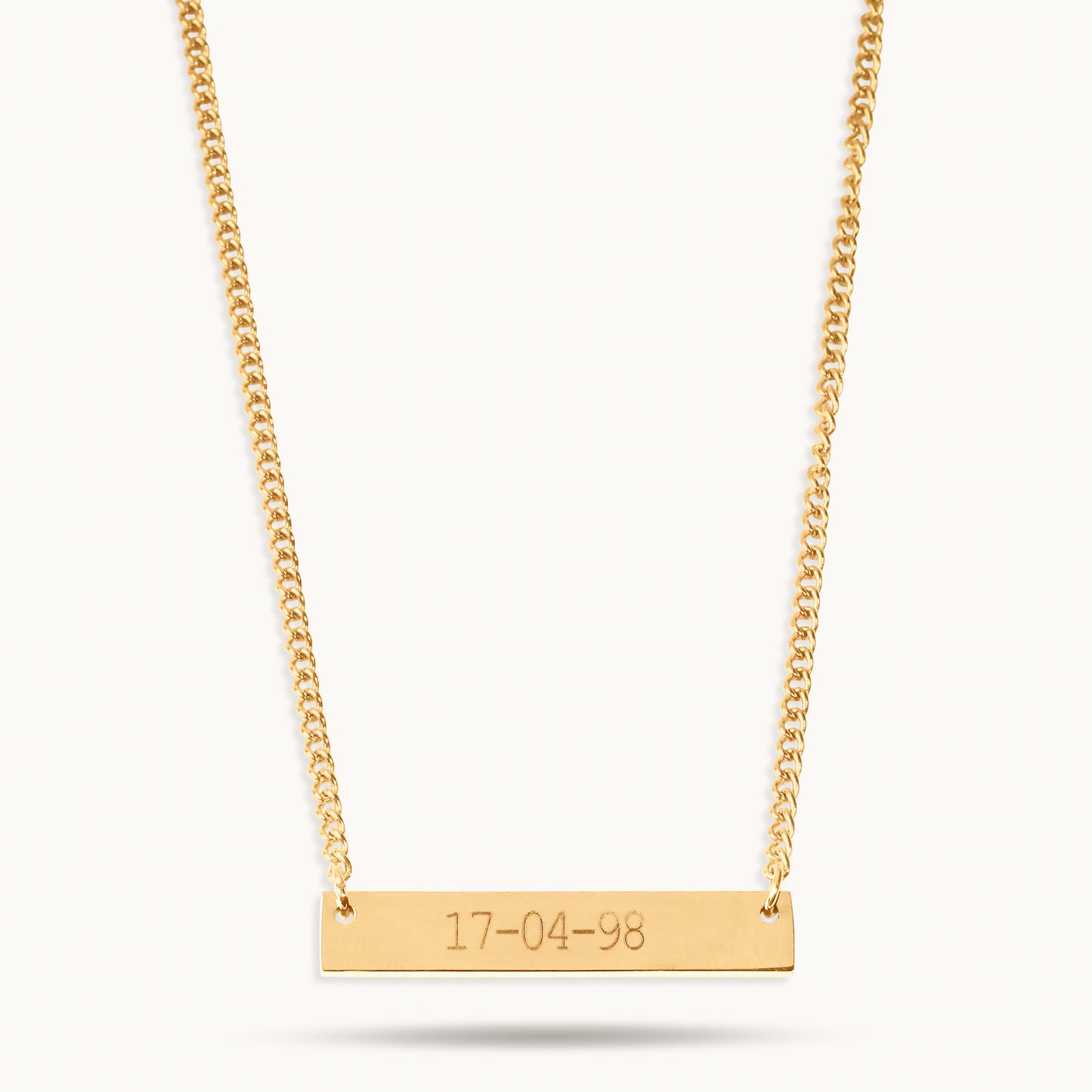 Bar Necklace - 18K Gold Plated
