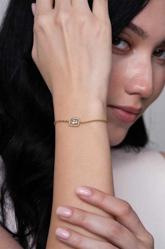 Classic Rectangle Bracelet - 18K Gold Plated