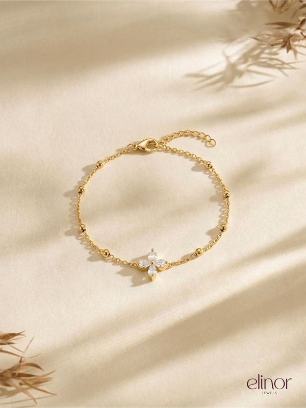 Bloom Charm Bracelet - 18k Gold Plated