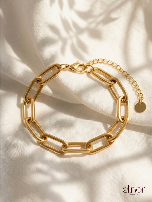 Bold link bracelet - 18k Gold Plated