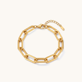 Bold link bracelet - 18k Gold Plated