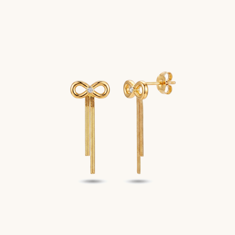 Bowdrop Earrings – 18K Gold Plated image 1